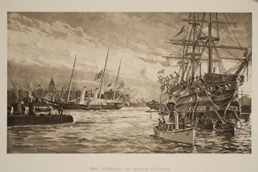 ビクトリア女王の葬儀、2月1日、「The Illustrated London News」、1901年